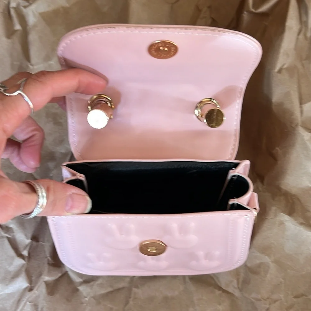 NWOT PU leather, mini Miffy bag in precious pink! - Picture 2 of 6